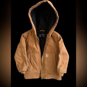 Toddler Boys Carhartt Cotton Flannel Lined Jacket